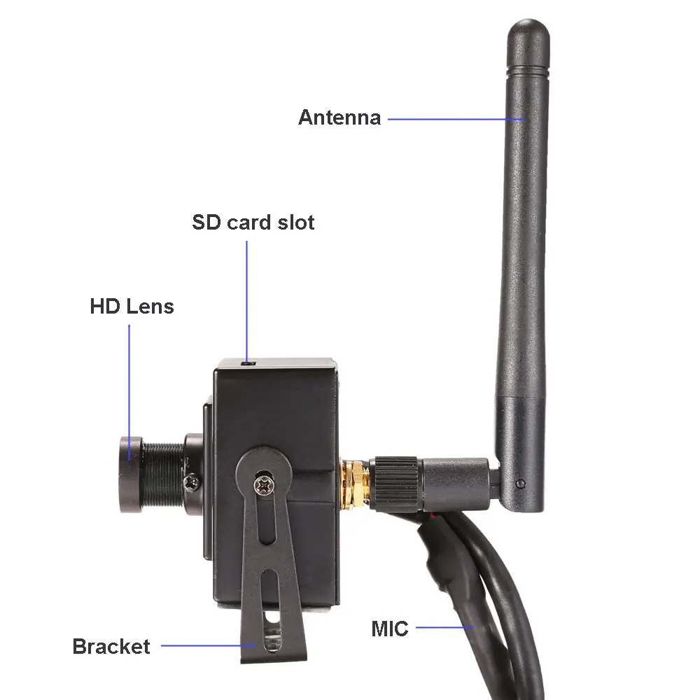 Маленькая Мини HD 1080P 960P WiFi IP камера беспроводная CCTV сетевая камера микрофон аудио SD карта P2P IPC Android iPhone CamHi APP