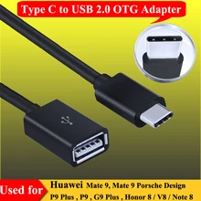 USB 3,1 type C к USB 2,0 кабель адаптер OTG синхронизации данных Зарядка для Huawei Mate 9 P9 G9 Plus Honor 8 V8 Note 8 OTG конвертер