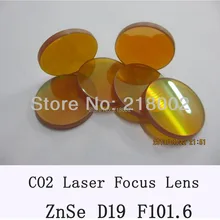 Ray Optics-Znse co2 лазерной объектив 19,05 мм Диаметр 101,6 мм линза для наведения фокуса для co2 лазерной резки