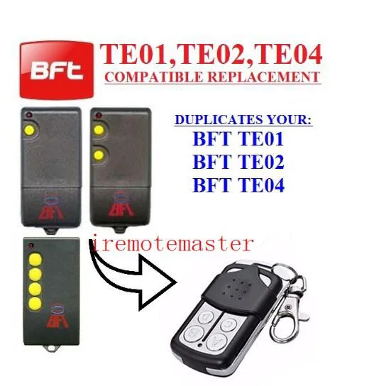 

5pcs For BFT TE01 / BFT TE02 / BFT TE04 remote control, CLONE transmitter high quality