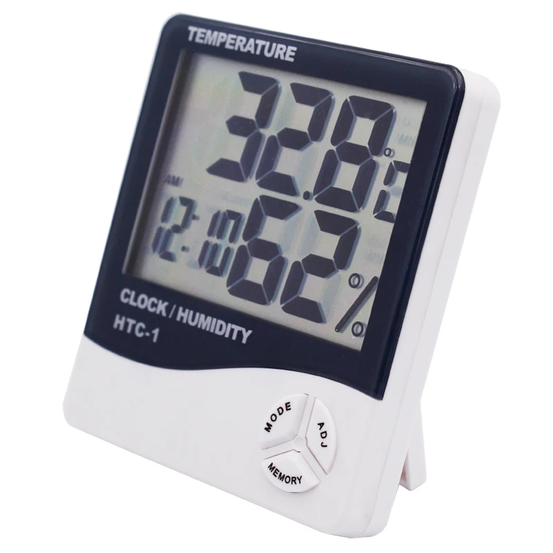 

100pcs Hygrometer Thermometer digital LCD Electronic Temperature temp Humidity meter Indoor Alarm Clock Tester 41% off