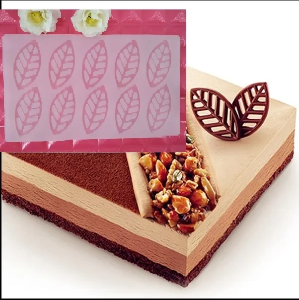 

New Arrival Fashion Leaves Shape 3D Silicone Chocolate Mould Cake Bakeware Decorating Tools Birthday Cake Cupcake Mold DIY