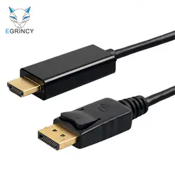 Оптовая продажа Dropship DP к HDMI адаптер DisplayPort 1080 P аудио-видео кабель DP мужчина к HDMI Мужской конвертер для ТВ проектор для ноутбука