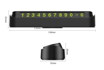 

New Car Styling Temporary Parking Card Phone Number Card For Nissan Tiida Teana Skyline Juke X-trail Almera Qashqai Livina Sunny