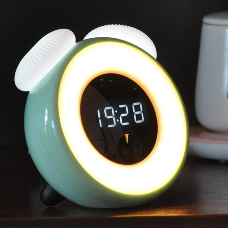 2018 New Creative Round Colorful Alarm Clock Touch Intelligent
