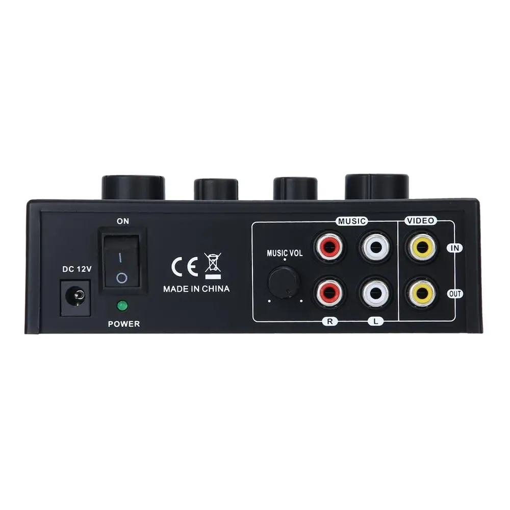 Karaoke Sound Mixer Professional Audio System Portable Mini Digital Audio Sound Karaoke Machine Echo Mixer System Player