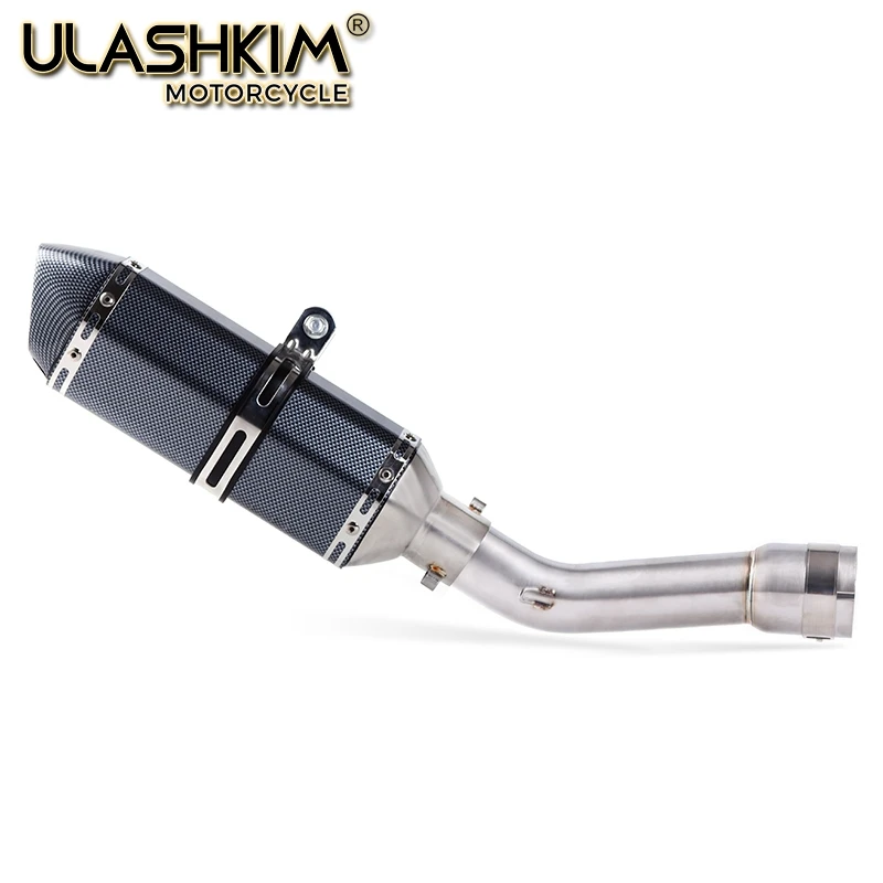 

Motorcycle Full System Exhaust Escape Muffler Middle Connect Link Pipe Slip On For YAMAHA FZ1 FZ1N FZ1000 2005 to 2016 DB-KILLER