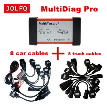 

DHL Free Multidiag Pro TCS TCS PRO Plus Bluetooth Auto OBD2 Scanner Support Multi-languages Car Truck Diagnostic Tool + 16 cable