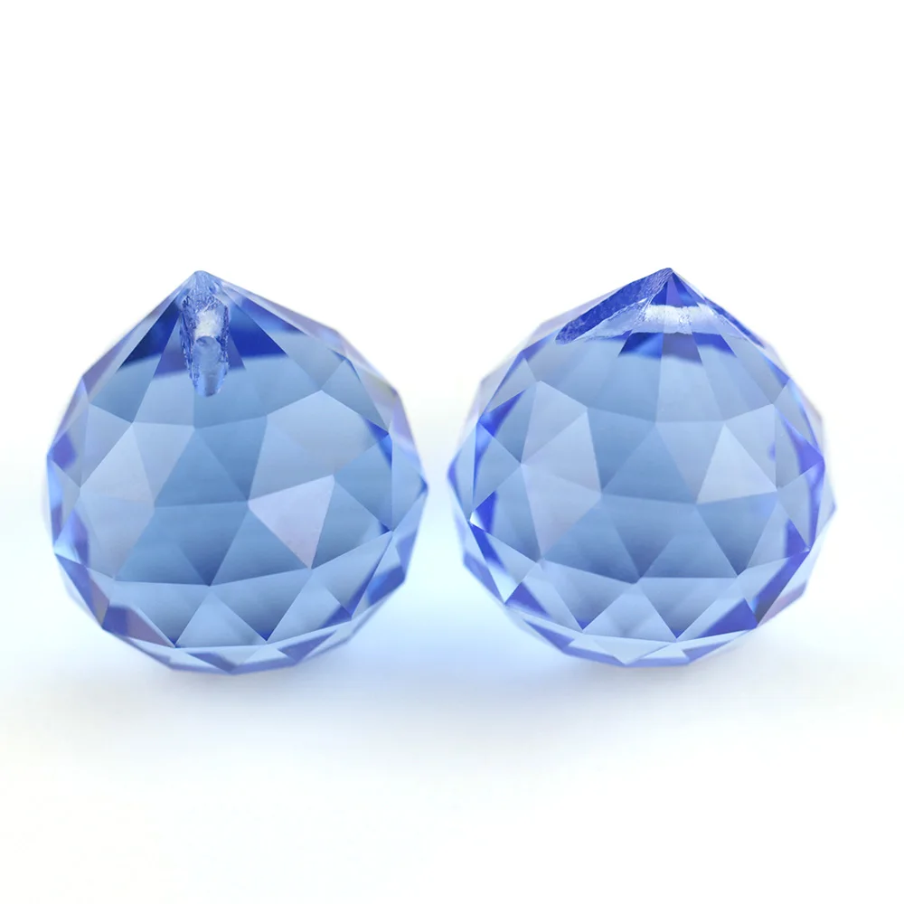 

8pcs 40mm Colorful Bright Crystal Balls Lamp Prism Luminaria Balls For Chandelier Lighting Decor Free Shipping