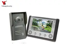 Yobang Security 7″ Video Intercom Door Phone System Night Version Video Record Door Phone intercom System with IR camera