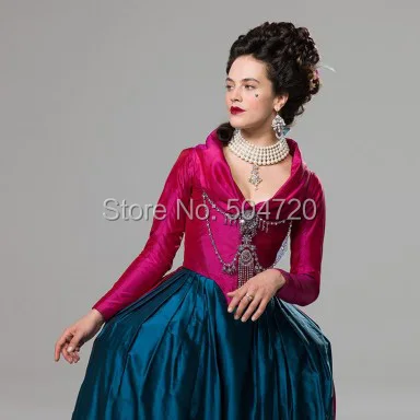 

Harlots 1800 London Movie TV Theater Charlotte Dress Vintage Victorian/Civil War Gothic Ball Lolita Dress Halloween Dresses HL-7