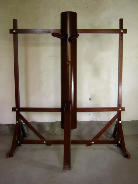 Best price at $532 Cheap Merbau Rosewood Patent IP MAN Wing Chun Wooden Dummy,top grade quality professional one punch man kungfu train mook jong