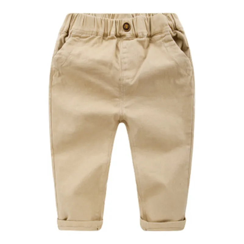 

BibiCola boys pants cotton and linen autumn trousers thin spring and autumn childrens pants with section casual pants