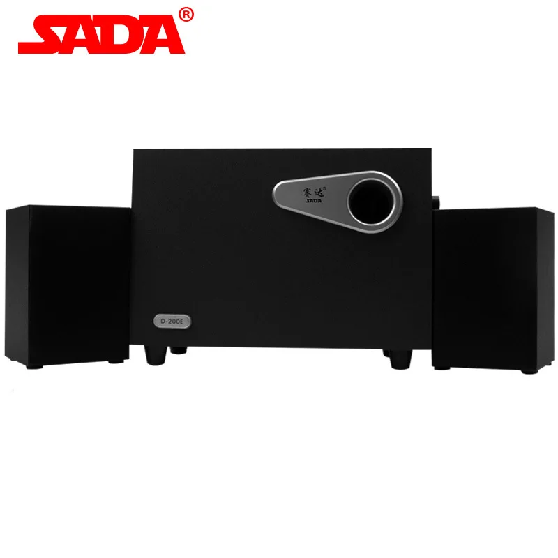 SADA D 200E 3D объемный Сабвуфер Стерео тяжелый бас ПК компьютер деревянный USB динамик