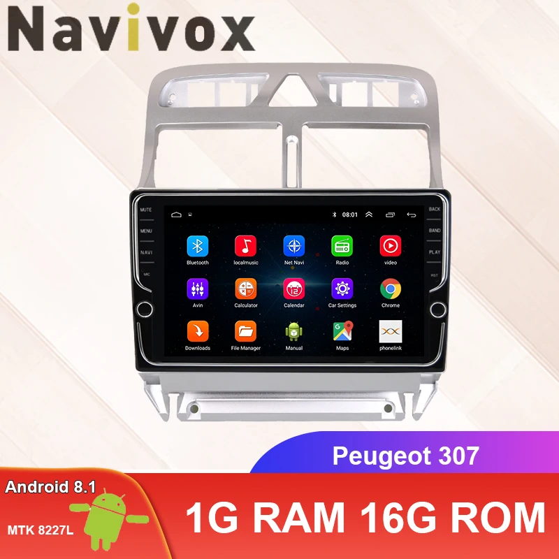 Top Navivox Android 8.1 Car DVD Player GPS Navigation Multimedia For peugeot 307 307CC 307SW Radio 2002-2013 car stereo 0 Top Navivox Android 8.1 Car DVD Player GPS Navigation Multimedia For peugeot 307 307CC 307SW Radio 2002-2013 car stereo 0