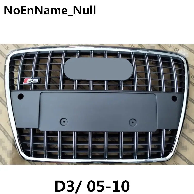 

NoEnName_Null S8 style forward gas grille front face net black gray suitable for Audi A8/2005-2010