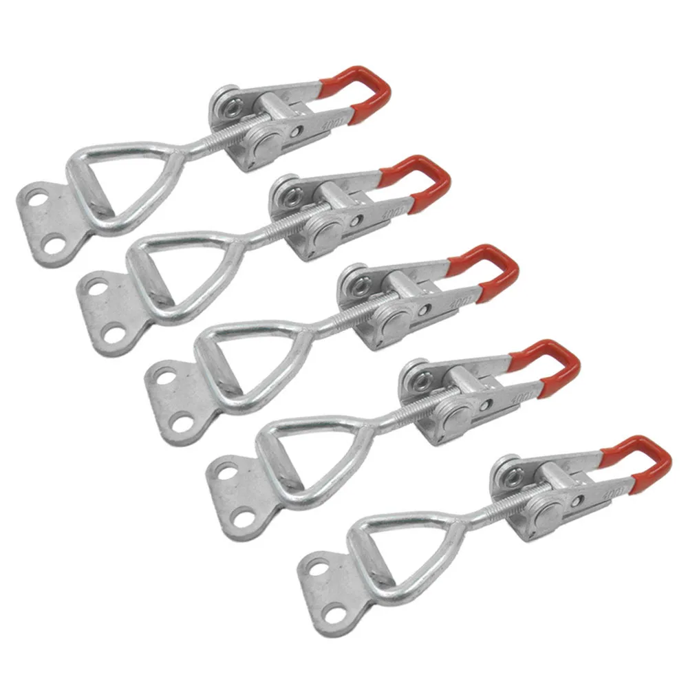 

4001 100Kg 220Lbs Holding Capacity Latch Door Button Toggle Clamp 5pcs