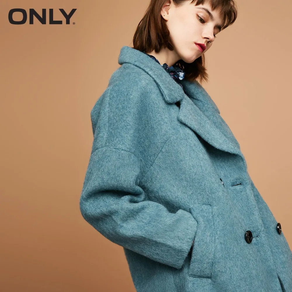 ONLY  Women's Winter Double-breasted woolen Coat |11734S505