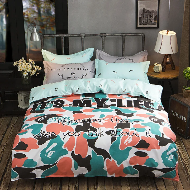 

Solstice Fashion Duvet Cover Set Bed Cotton Linens Pillowcase 4pcs Bedding Bed Set Bedding Twin Full Queen Super King 5 size