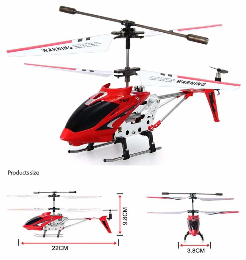 

Syma S107G RC Toys Helicopter 3CH Mini Indoor Remote Control Co-Axial Metal RC Helicopter Light Built in Gyroscope Alloy Copter
