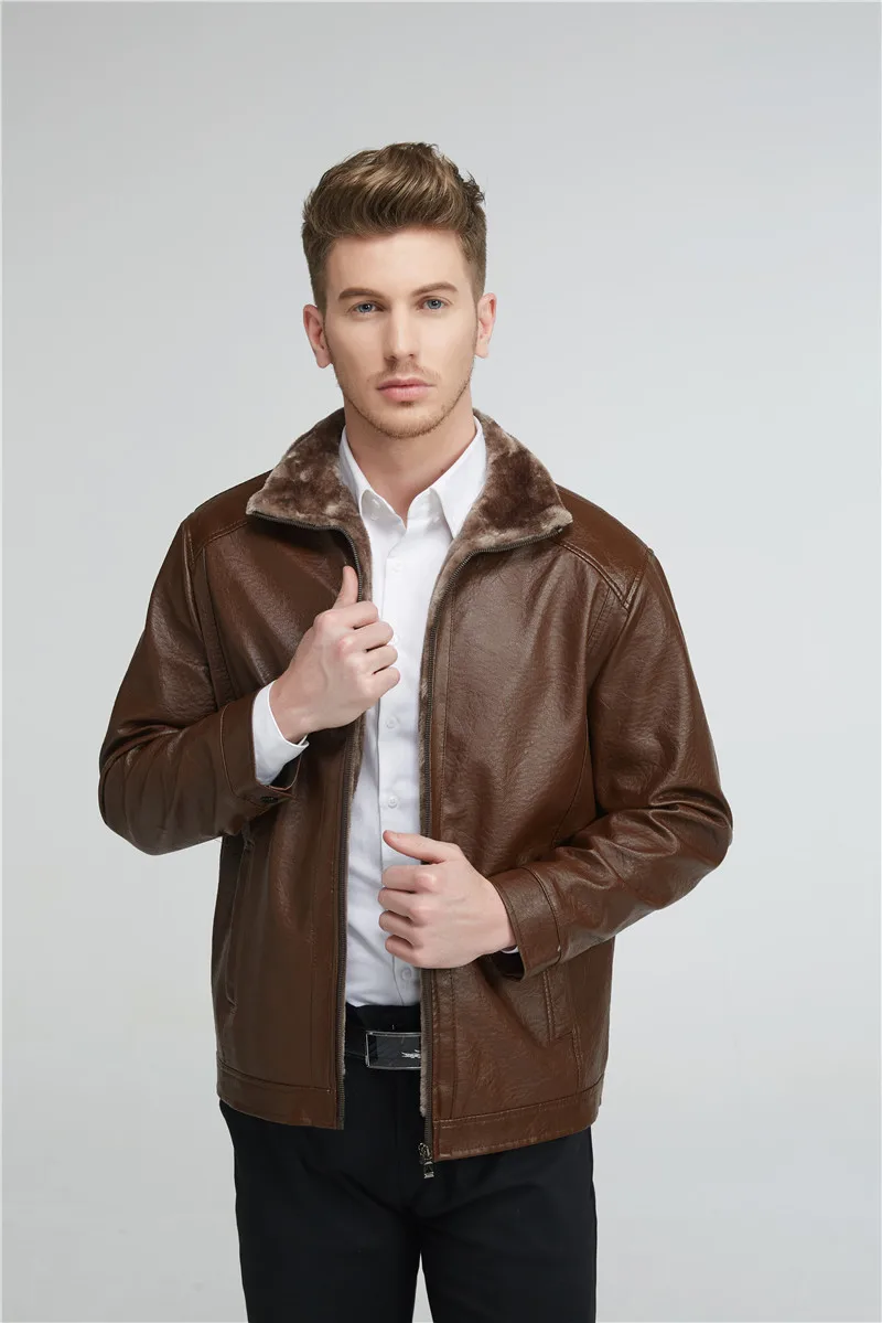 XingDeng, новинка, Мужская водонепроницаемая куртка из искусственной кожи, брендовая свободная повседневная верхняя одежда, деловая зимняя мужская одежда на молнии, плюс 4XL