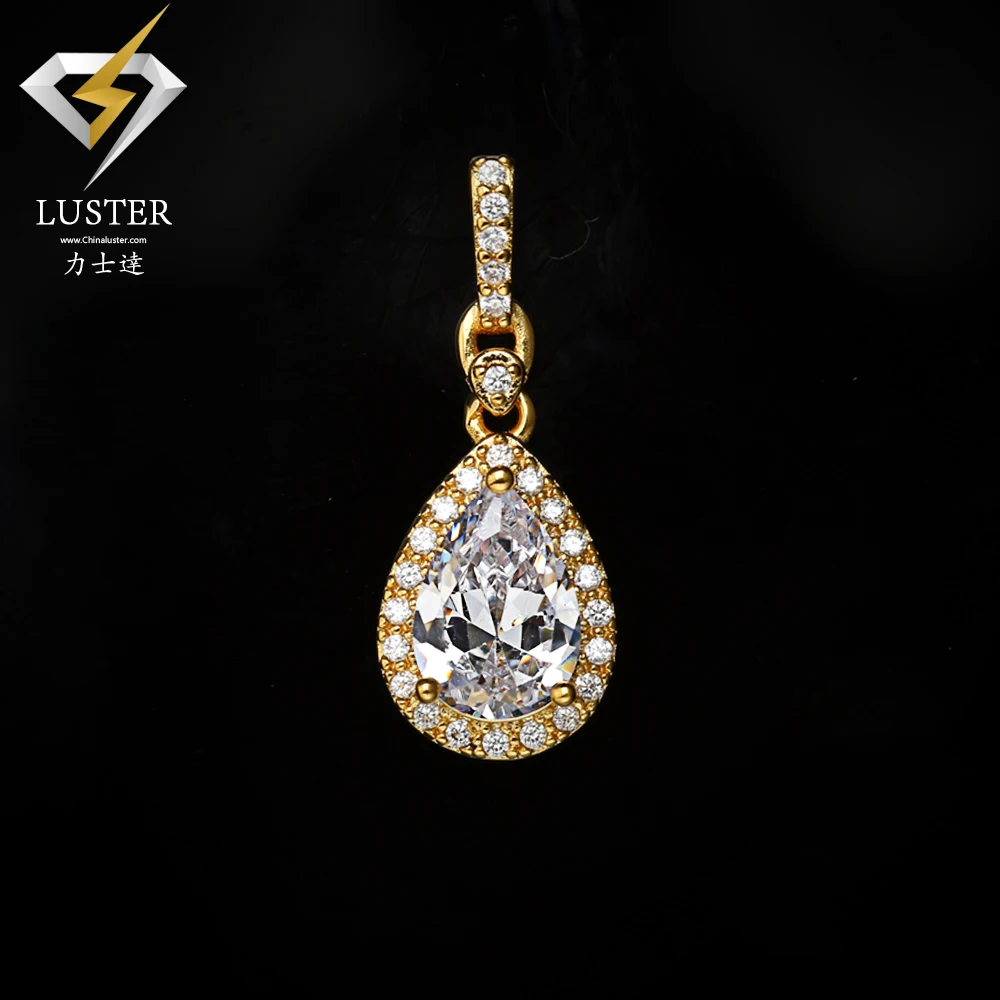 Water drop cubic zirconia  pendant (3)