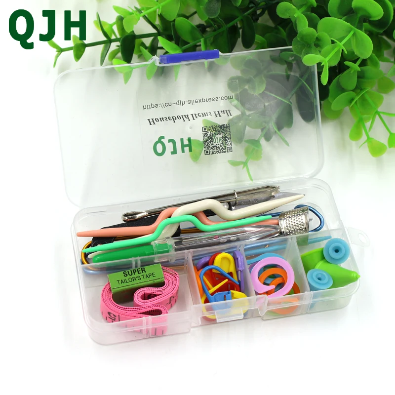 Набор инструментов для шитья и вязания 35 шт.|sewing set|knitting rulerbox needle |