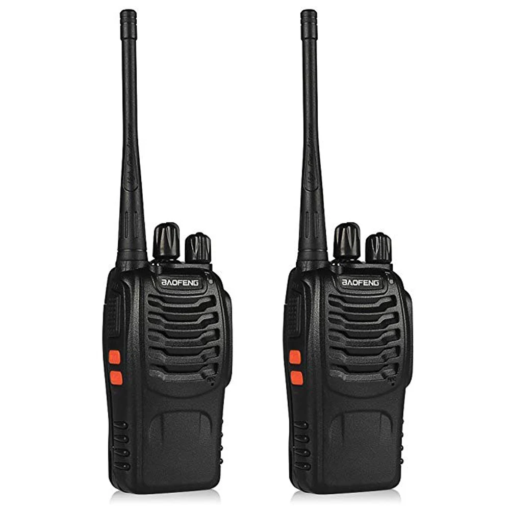 

2pcs Baofeng bf-888s Portable Walkie Talkie 16CH bf 888s Two Way Radio UHF 400-470MHz 2 Pcs Hunting Transceiver with Earphone