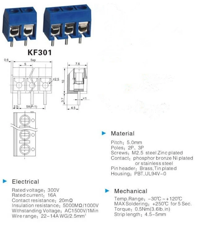 5 шт. 2 Pin 3 Pin прямой Pin PCB 2 Pin 3 Pin винтовой клеммный блок разъем