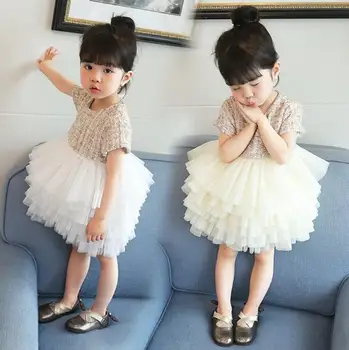 

Kids Girls Dress Summer Dress Baby girl tulle lace TUTU Winter princess jumper pullover dress
