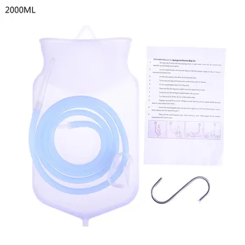 

Enema Bag Sets 2000ML for Colon Cleansing with Silicone Hose Health Anal Vagina Cleaner Washing Enema Kit Flusher Constipation