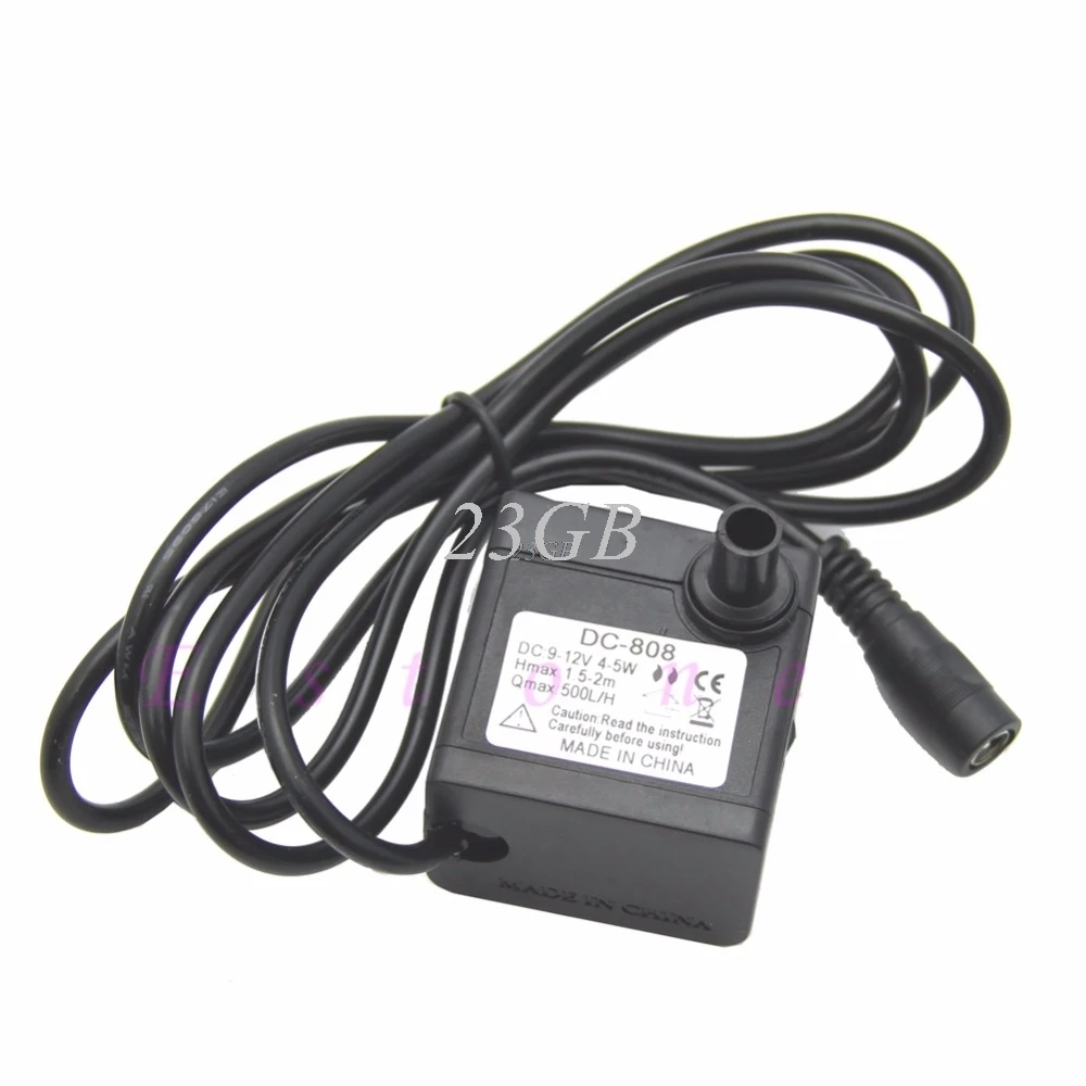 

DC 9-12V Submersible Water Pump Fountain Pond Pump 4-5W FOR Aquarium Fish Tank JUN26_25