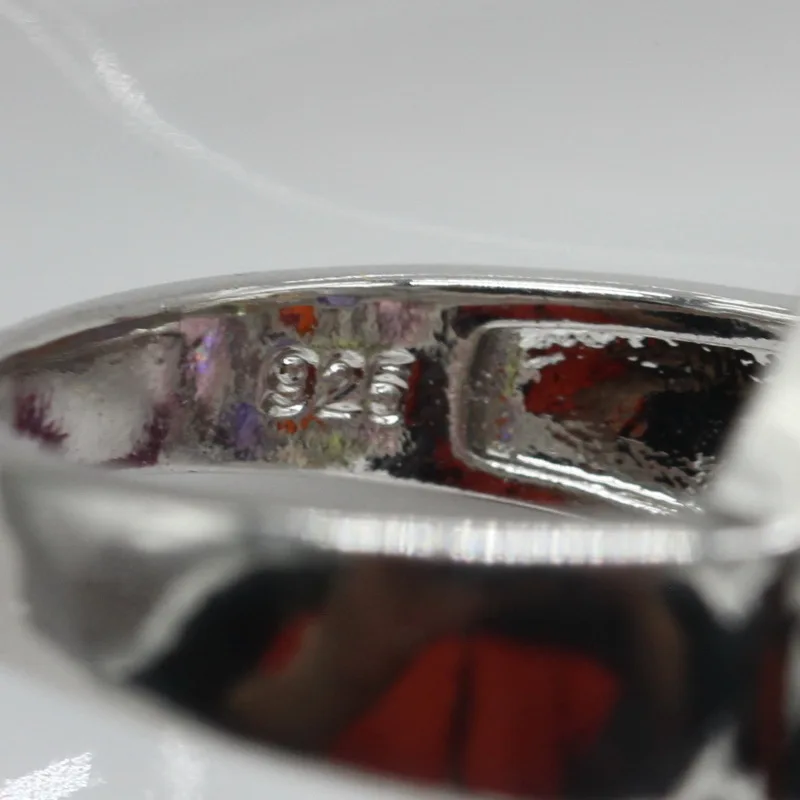 EIOLZJ Trendy Geometric Dark Bule Semi-precious Stone 925 Silver Ring For Women Multicolor Rings With Stone Free Jewelry Box Fashion Jewelry