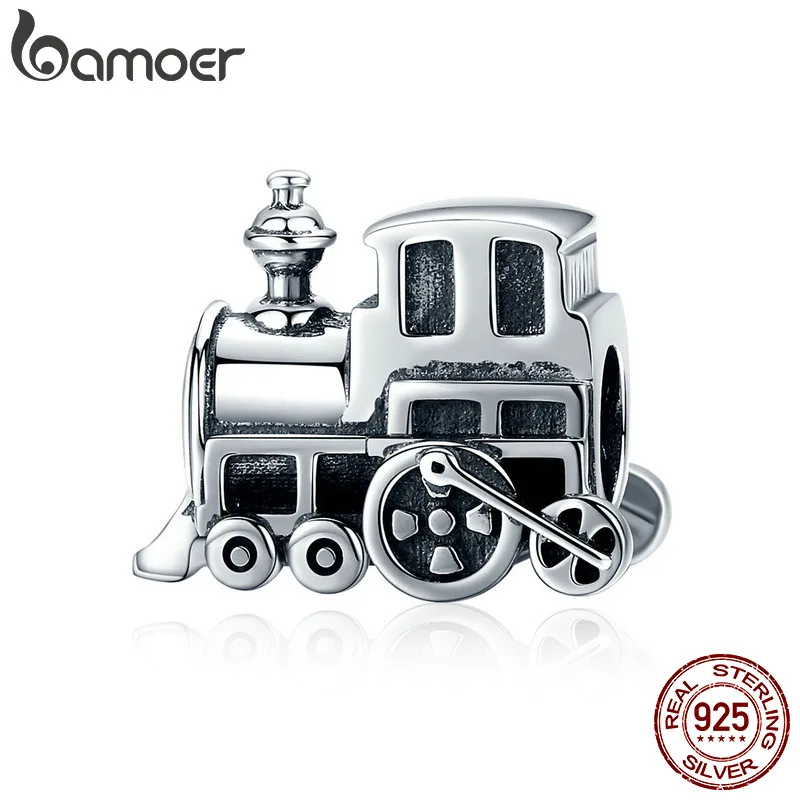Bamoer <b>100 real 925 sterling</b> silver vintage locomotive train car ...