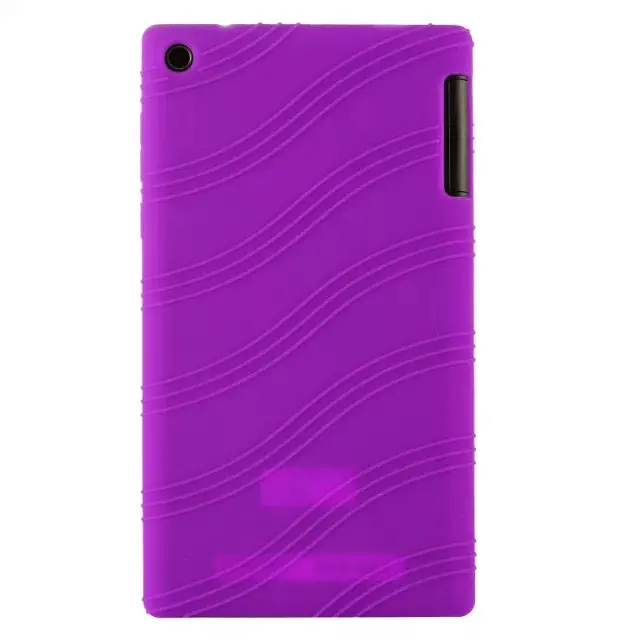 Высокое качество мягкой силиконовой резины кожи защитный чехол для корпуса чехол для lenovo Tab 2 A7-30 A7-30TC A7-30HC 7& quot планшет - Цвет: Purple