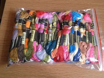 

JCS Similar DMC threads 447 Pieces Embroidery Cross Stitch Floss Thread 6 Strand all your color choose
