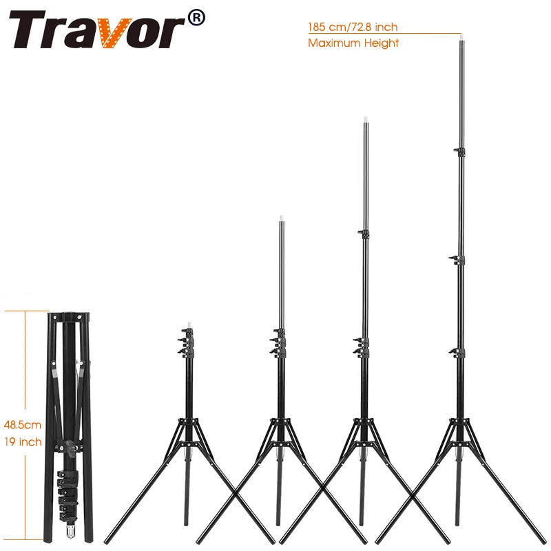 Travor 185 см 73 дюйма осветительная стойка штатив с 1/4 головкой винта для фотостудии софтбокс видео вспышка Зонты отражатель освещение