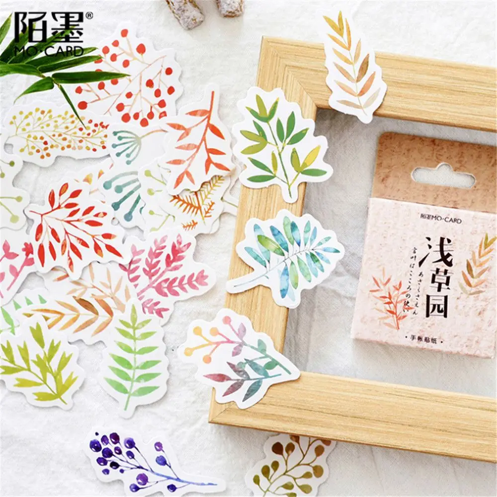 

45 Pcs/lot Grass Garden Sticker Decoration DIY Scrapbooking Sticker Stationery Kawaii Handbook Notes Decorative Stickers