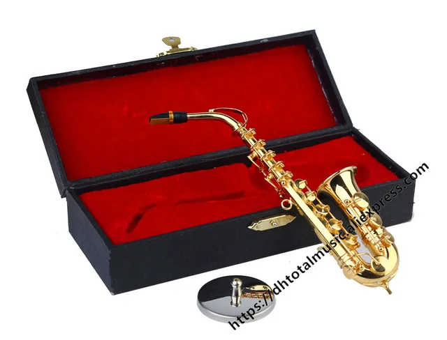 Mini jouet trompette, Instruments de Saxophone, modèle d'instrument de  maison pour enfants, accessoires miniatures, bande de fabricant de bruit -  AliExpress