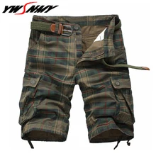 Men Cool Camouflage Shorts Summer Hot Sale Cotton Casual Man Plaid Short Pants Brand Clothing Comfortable Camo Mens Cargo Shorts