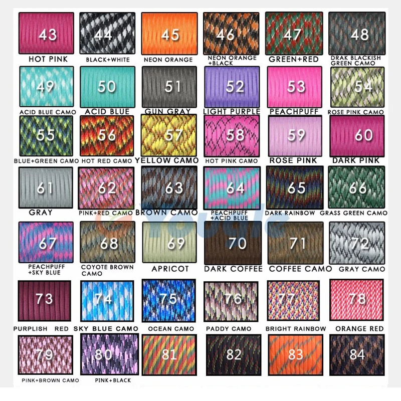 50 قطعة/الوحدة 550 Paracord المظلة الحبل الحبل مل المواصفات النوع الثالث 7 ستراند كور 50 قدم 50 قطعة/الوحدة 550 Paracord المظلة الحبل الحبل مل المواصفات النوع الثالث 7 ستراند كور 50 قدم