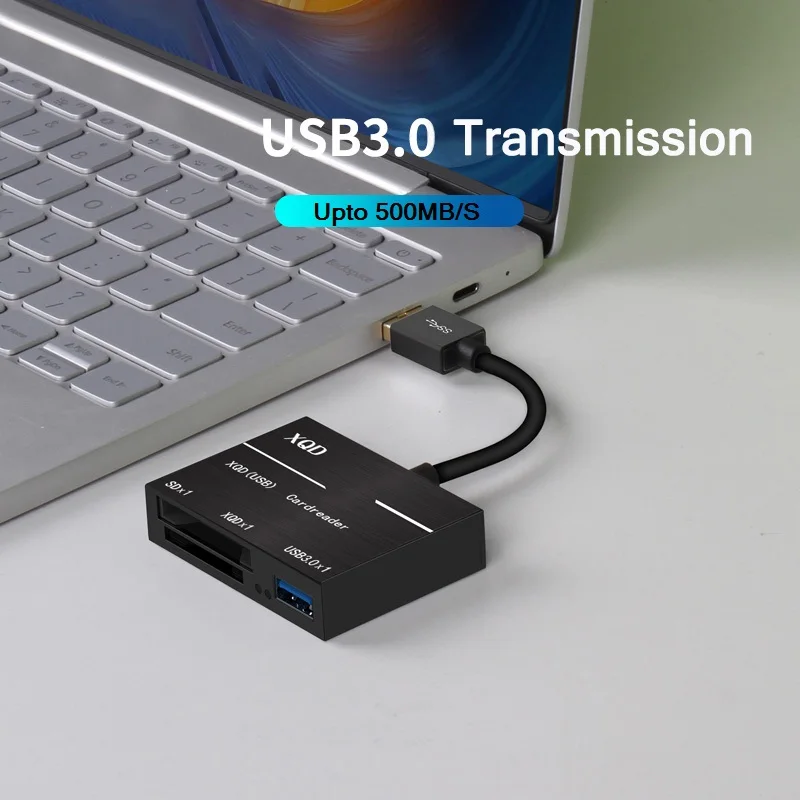 All-in-One XQD SD Card Reader 500MB//s High Speed XQD2.0 USB3.0 HUB Adapter Kits