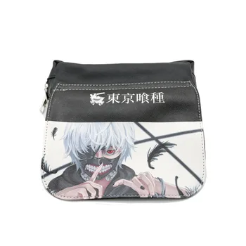 

Double-zipper Pencil Case of Anime Tokyo Ghoul Cosmetic Cases Synthetic Leather Boy or Girl Stationery Bag for Gift