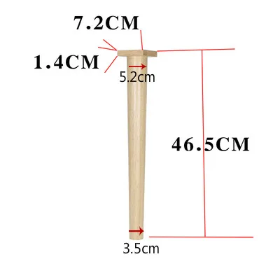Скандинавском стиле мебель из цельного дерева ноги Многофункциональный ТВ шкаф ноги диван ноги дуба Деревянные ножки для стола табурет ножки мебель запчасти - Цвет: B10