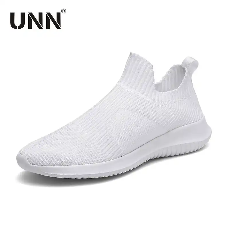 men's casual breathable flyknit sneakers