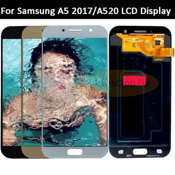 

OLED For SAMSUNG GALAXY A5 2017 LCD A520 A520F SM-A520F Display Touch Screen Digitizer Assembly Replacement For SAMSUNG A520 LCD