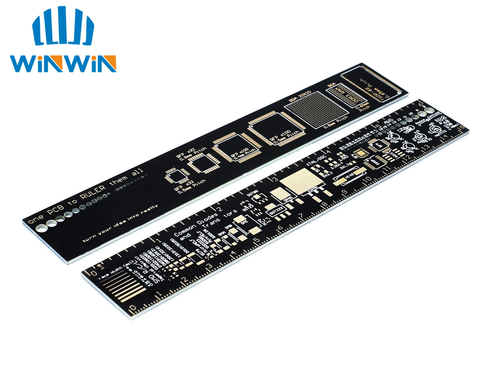 I72 Pcb Ruler 15cm For Electronic Engineers For Geeks Makers For Fans Pcb Reference Ruler Pcb