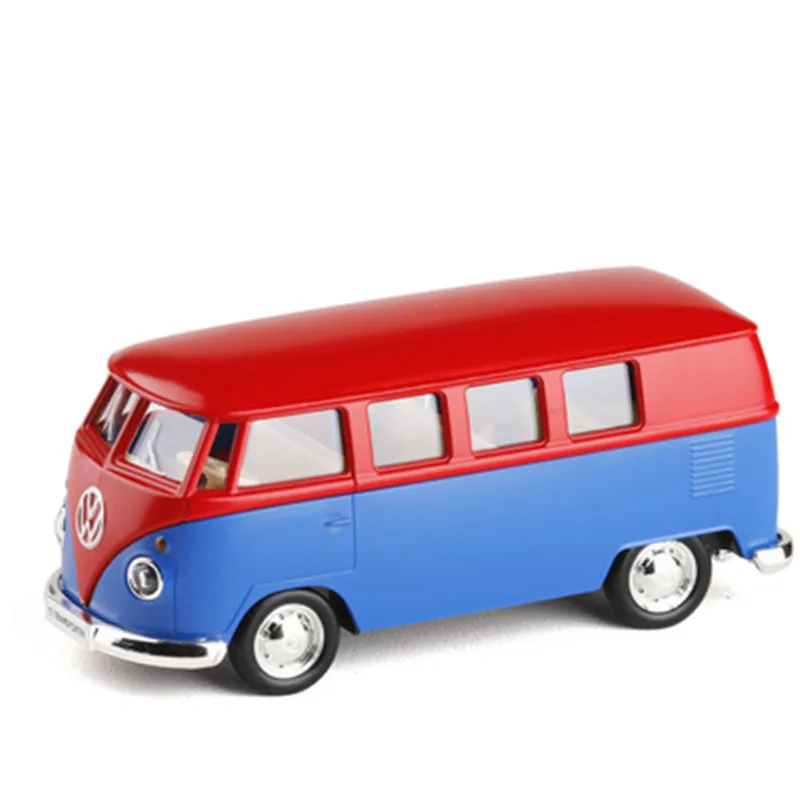 5 &quotлитая под давлением металлическая модель автомобилей VW T1 автобус синий и