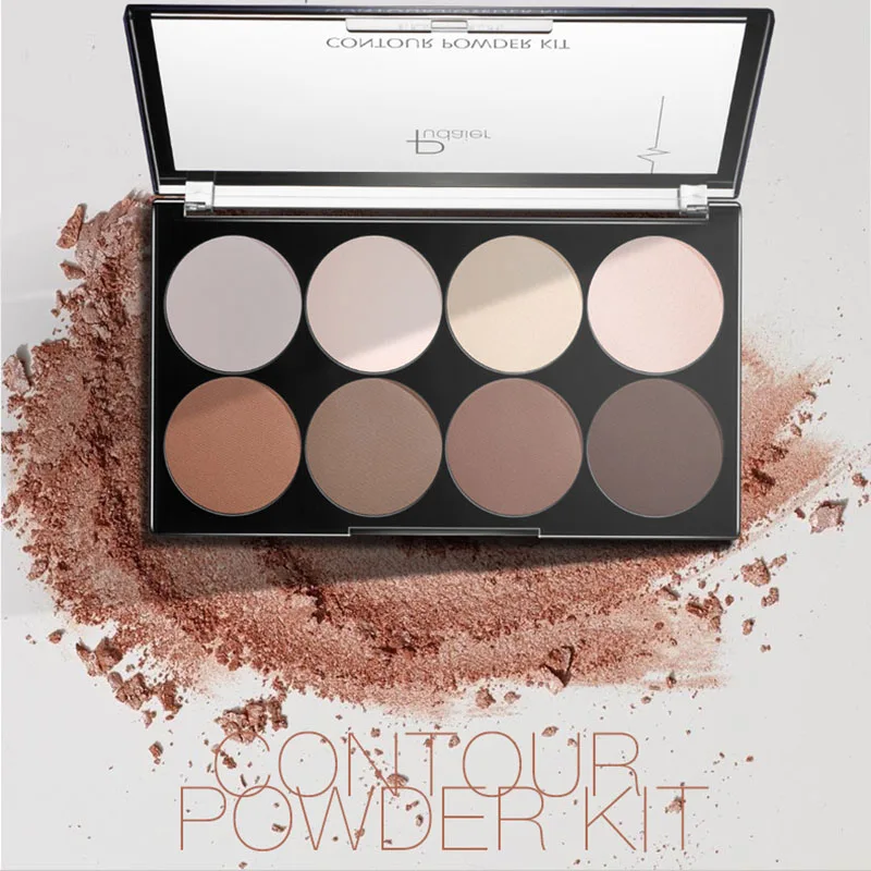 

8 Color Contour Powder Palette Attractive Scenery Brand Makeup Pallete Foundation Face Pressed Powder Concealer Cosmetics