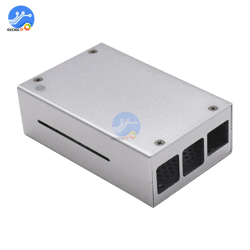 for Raspberry Pi 4 Case Shell Aluminum Metal Plastic Acrylic Shell Case Cover Enclosure for RPI 4 Model B with Cooling Fan
